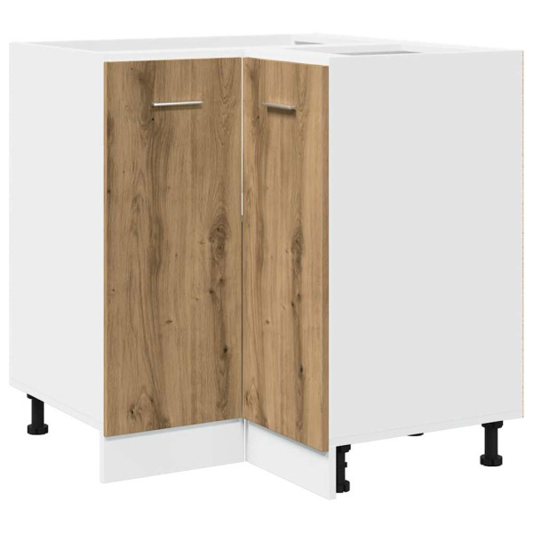 Set de muebles cocina 11 pzas madera ingeniería roble artesanal M 5