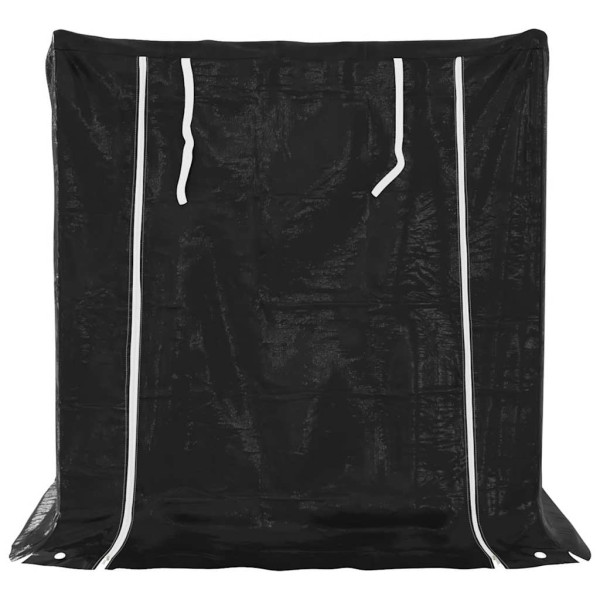 Leñero cubierta lluvia 100.5x80.5x110.5 cm acero galvanizado M 4