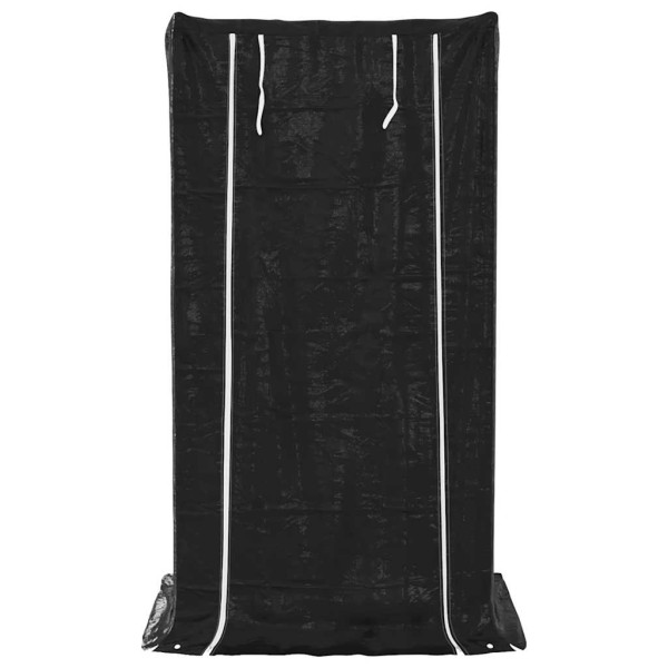 Rack de lenha com tampa de chuva 100x80x200 cm aço galvanizado M 4