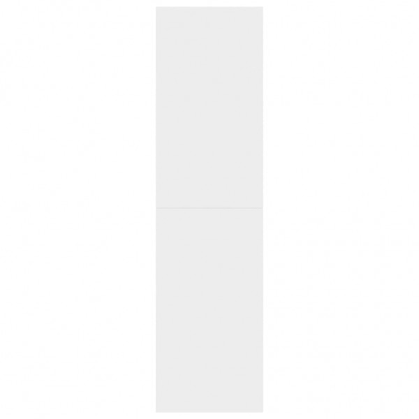 Estantería madera contrachapada blanco brillante 155x24x160cm M 4