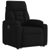 Sillón eléctrico reclinable elevable de tela negro 4
