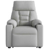 Sillón eléctrico reclinable elevable de tela gris nube 4