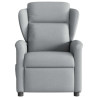 Sillón reclinable de masaje eléctrico tela gris claro 5