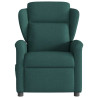 Sillón reclinable de masaje eléctrico tela verde oscuro 5
