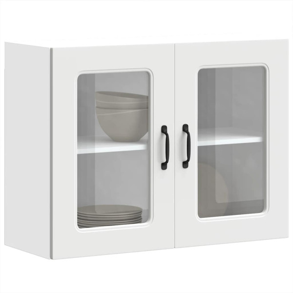 Armario pared cocina puerta de cristal Kalmar blanca D