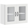 Armario pared cocina puerta de cristal Kalmar blanca 2