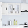Armario pared cocina puerta de cristal Kalmar blanca 4