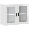 Armario pared para cocina puerta cristal Porto blanco brillante 2