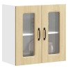 Armario pared cocina puerta de cristal Kalmar roble sonoma 1