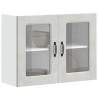 Armario pared cocina puerta de cristal Kalmar gris hormigón 1