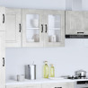 Armario pared cocina puerta de cristal Kalmar gris hormigón 4