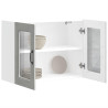 Armario pared cocina puerta de cristal Kalmar gris hormigón 5