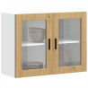 Armario pared para cocina puerta cristal Porto roble artesanal 1
