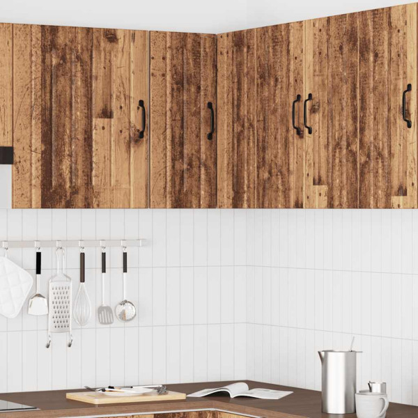 Mueble de cocina esquina pared Lucca madera vieja M 3