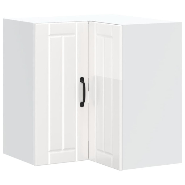 Armario de cocina de esquina pared Lucca blanca de alto brillo M 2