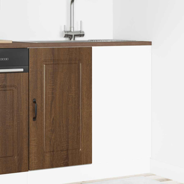 Mueble bajo de cocina Kalmar madera ingeniería de roble marrón M 3