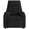 Sillón masaje eléctrico reclinable elevable tela negro 5
