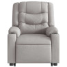 Sillón de masaje eléctrico reclinable elevable tela gris nube 5