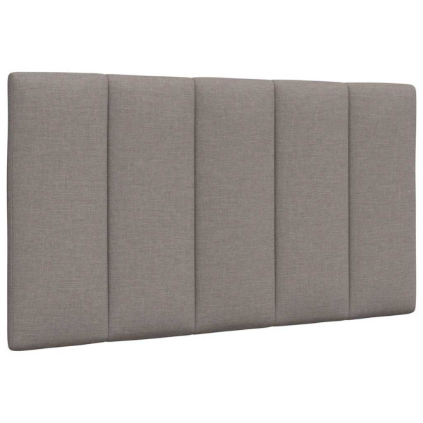 Cabecero de cama acolchado tela gris taupé 90 cm D