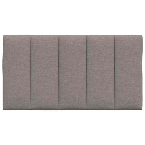 Cabecero de cama acolchado tela gris taupé 90 cm M 4