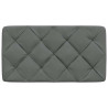 Almofadão de cabeceira 80 cm tecido cinzento-escuro 4