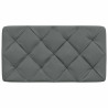 Almofadão de cabeceira 90 cm tecido cinzento-escuro 4