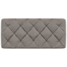 Cabecero de cama acolchado tela gris taupé 100 cm 4