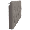 Cabecero de cama acolchado tela gris taupé 100 cm 5