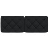 Cabecero de cama acolchado tela negro 120 cm 4