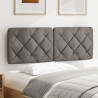 Cabecero de cama acolchado tela gris taupé 120 cm 3