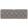 Cabecero de cama acolchado tela gris taupé 120 cm 4