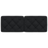 Cabecero de cama acolchado tela negro 140 cm 4