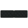 Cabecero de cama acolchado tela negro 180 cm 4