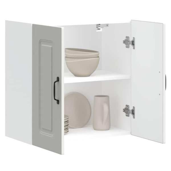 Armario de pared para cocina Kalmar madera de ingeniería blanca D