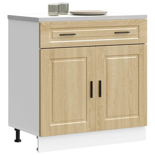 Mueble bajo de cocina porto roble sonoma madera reconstituida D