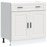 Mueble bajo de cocina Porto madera contrachapada blanca 2