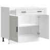 Mueble bajo de cocina Porto madera contrachapada blanca 5