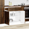 Mueble bajo de cocina porto roble ahumado madera reconstituida 3