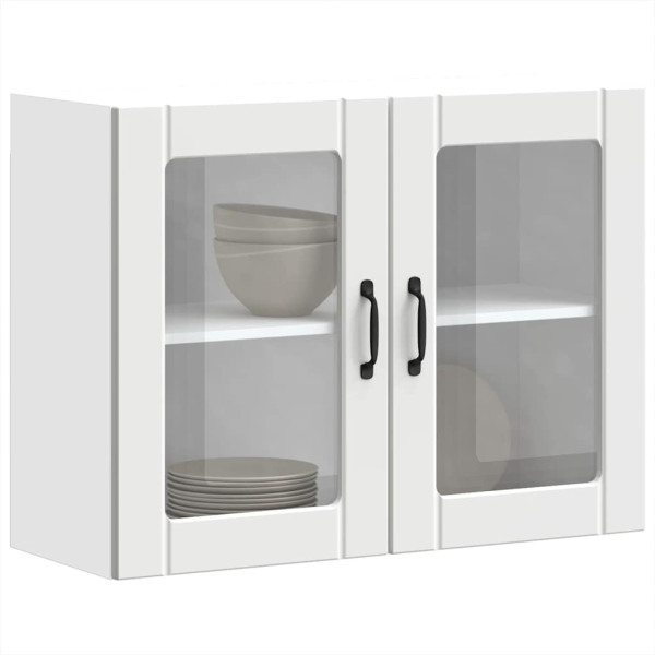 Armário de parede de cozinha porta vidro Lucca branco M 5