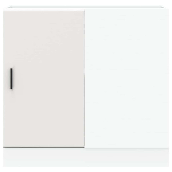 Mueble bajo para fregadero de madera de ingeniería blanca M 5