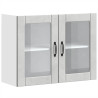 Armario pared cocina puerta de cristal Lucca gris hormigón 2