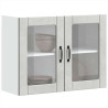Armario pared cocina puerta de cristal Lucca gris hormigón 5