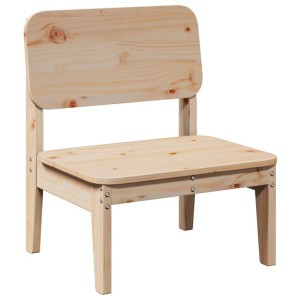 Silla de jardín de madera maciza de pino 60x52.5x72 cm H