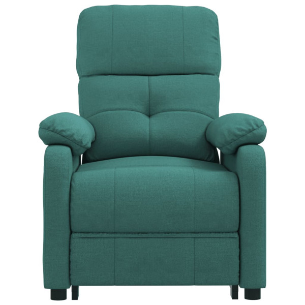Sillón de masaje eléctrico tela verde oscuro M 4