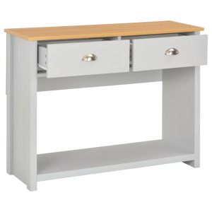 Mesa consola 97x35x76 cm cinzento H