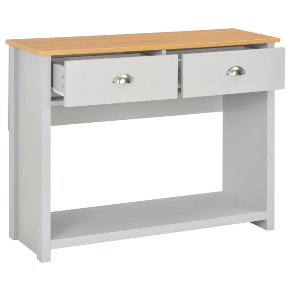 Mesa consola 97x35x76 cm cinzento M 2
