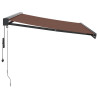 Toldo retrátil automático 300x250 cm castanho 4