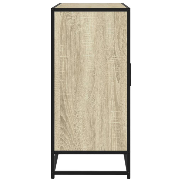 Aparador de madera de ingeniería roble Sonoma 92x35x76 cm M 5