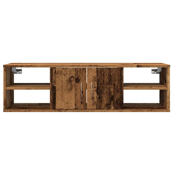 Armario de pared madera contrachapada envejecida 102x30x29 cm M 4