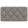 Cabecero de cama acolchado tela gris taupé 80 cm 4